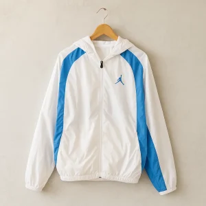 Nike Air Jordan White Blue Windbreaker