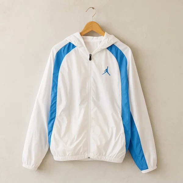 Nike Air Jordan White Blue Windbreaker