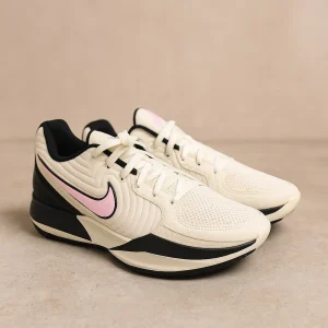 Nike Ja 2 Blanco/Negro con Swoosh Rosa